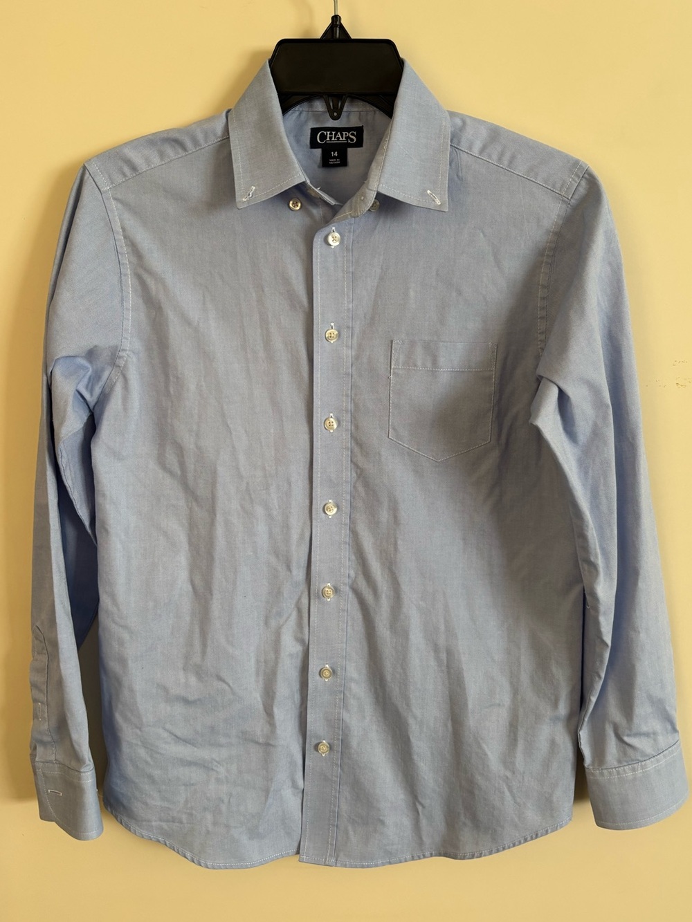 Boy’s Chaps’ Light Blue Long-Sleeve Dress Shirt